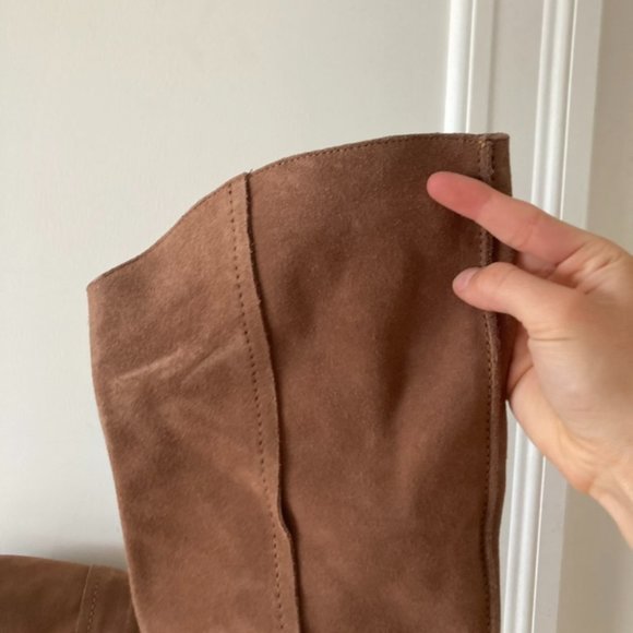 Free People Brown Boots Suede Western Style - Picture 4 of 10